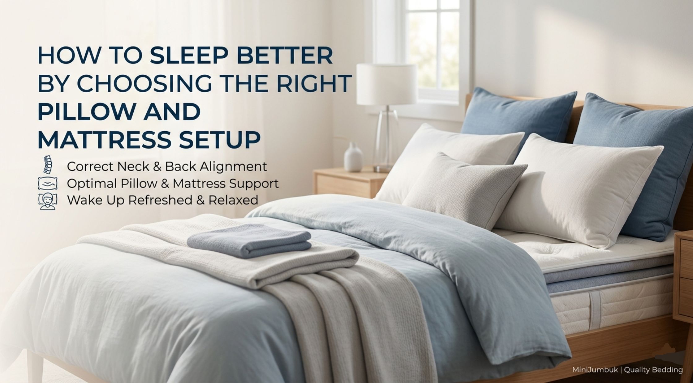 How To Sleep Better By Choosing The Right Pillow And Mattress Setup